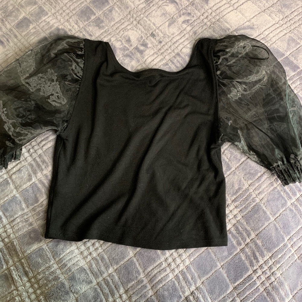 Top with dramatic sleeves